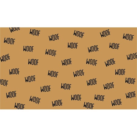 Calloway Mills 17 x 29 in. Lots of Woof Rectangular Doormat Natural & Black 104721729